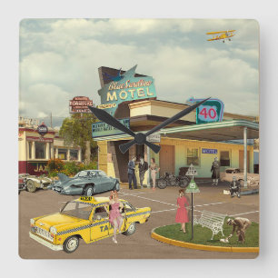 The Cab Driver Square Wall Clock