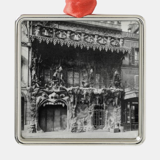 The Cabaret de 'l'Enfer' in Paris Metal Tree Decoration (Front)