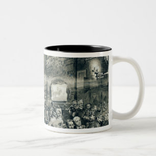 The Cabaret du Chat Noir, 1886 Two-Tone Coffee Mug