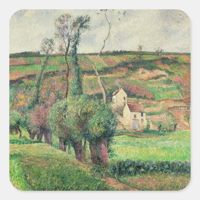 The Cabbage Slopes, Pontoise, 1882 Square Sticker (Front)