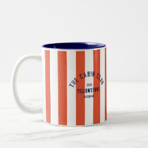 The Cabin Club Custom Crest Red Park Stripe 