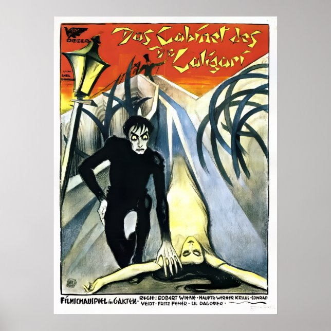 The Cabinet of Dr. Caligari 1920 Restored Poster (Front)