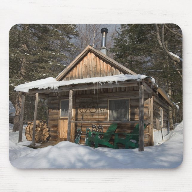 The cabins at the AMC's Little Lyford Pond Mouse Pad (Front)