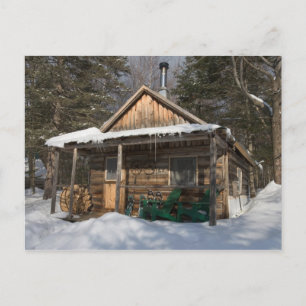 The cabins at the AMC's Little Lyford Pond Postcard