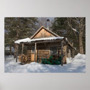 The cabins at the AMC's Little Lyford Pond Poster