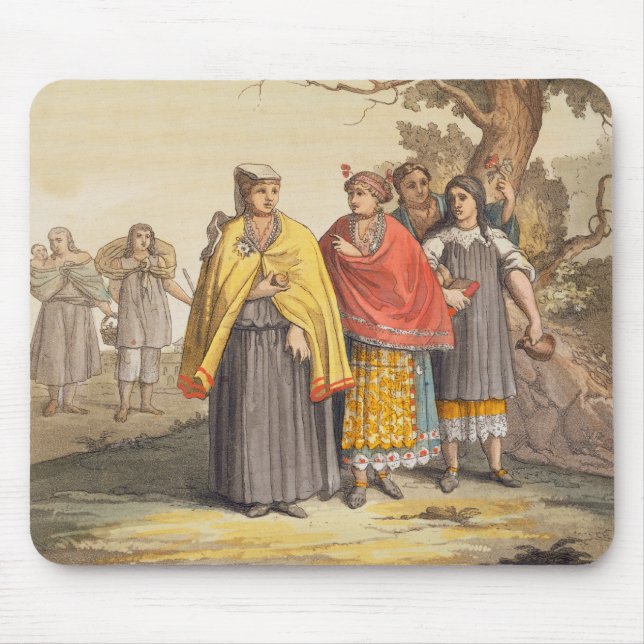 The Caciche Indians in Traditional Costumes, Nova Mouse Pad (Front)