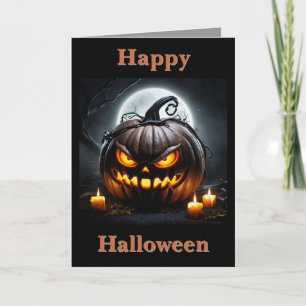 The Cackling Pumpkin Halloween Card