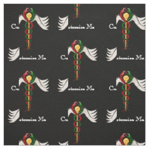 The Caduceus (Full Colour) Fabric