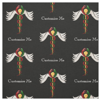 The Caduceus (Full Colour) Fabric