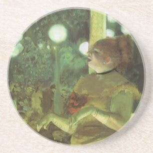 The Cafe Concert by Edgar Degas, Vintage Fine Art Coaster