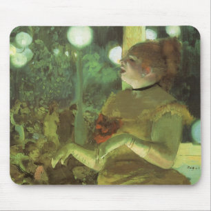 The Cafe Concert by Edgar Degas, Vintage Fine Art Mouse Pad
