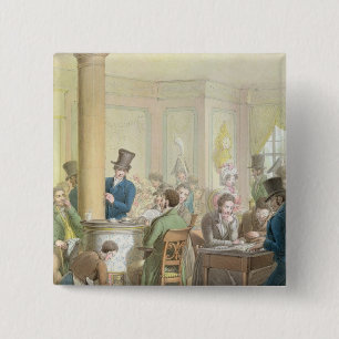 The Cafe de Commerce, from 'Tableau de Paris' 15 Cm Square Badge