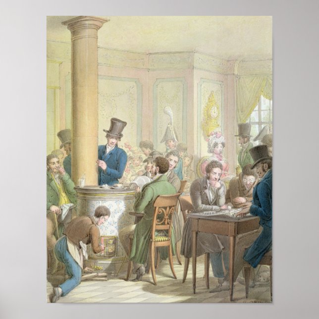 The Cafe de Commerce, from 'Tableau de Paris' Poster (Front)