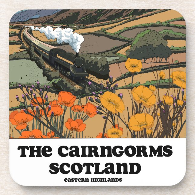 The Cairngorms Scotland  Coaster (Front)
