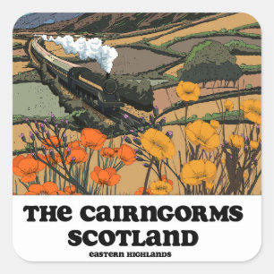 The Cairngorms Scotland  Square Sticker