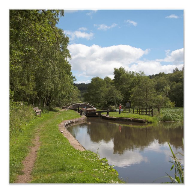 The Caldon Canal Cheddleton  Staffordshire Photo Print (Front)
