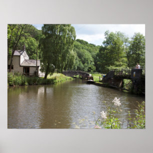 The Caldon Canal Consall Staffordshire Poster