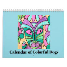 The Calendar of Colourful Dogs