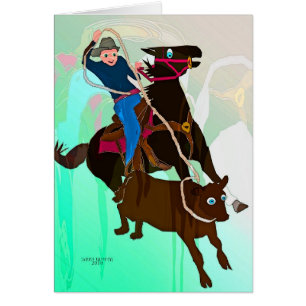 The Calf Roper-Whimsical Horse Collection
