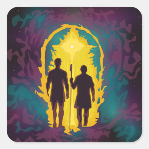 The Call of the Arcane Path Square Sticker
