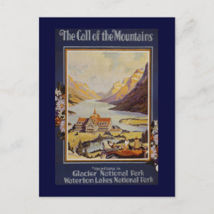 "The Call of the Mountains" Vintage Travel Postcard