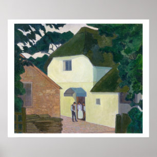 The Caller at the Mill (oil on canvas) Poster