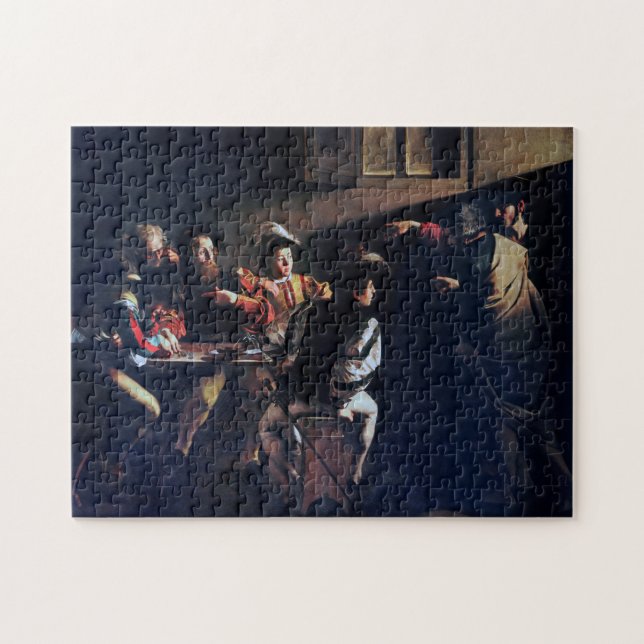The Calling of Saint Matthew, Caravaggio Jigsaw Puzzle (Horizontal)