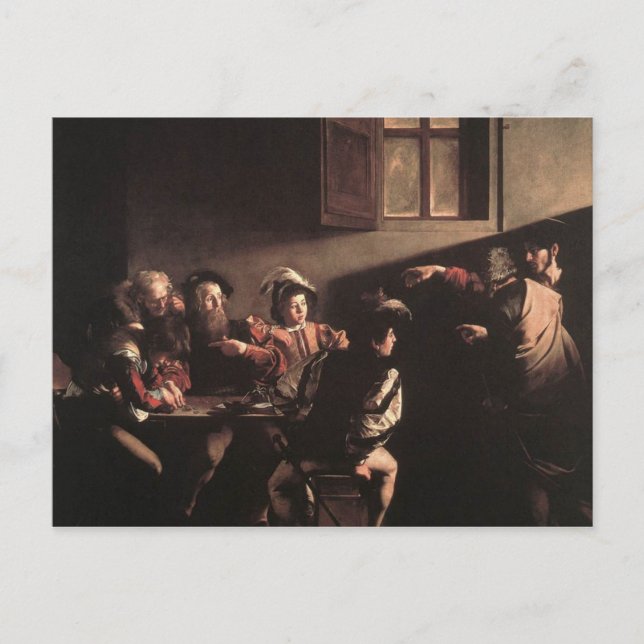 The Calling of Saint Matthew Postcard (Front)