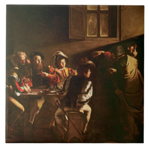 The Calling of St. Matthew, c.1598-1601 Ceramic Tile