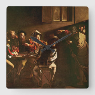 The Calling of St. Matthew, c.1598-1601 Square Wall Clock