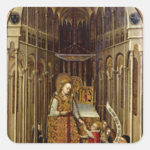 The Calling of the Virgin Square Sticker
