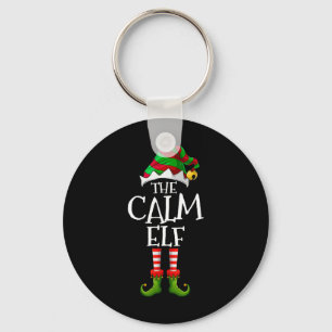 The Calm Elf Christmas Family Matching Xmas Group  Key Ring
