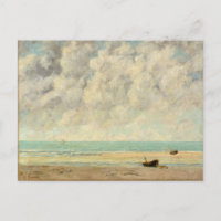 The Calm Sea Gustave Courbet Beach Print