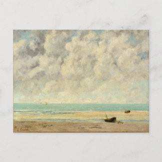 The Calm Sea Gustave Courbet Beach Print Postcard