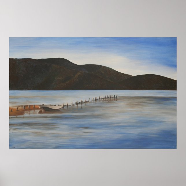 The Calm Water of Akyaka Landscape Art Poster (Front)