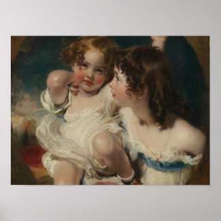 The Calmady Children (Emily, 1818–?1906, and Laura Poster