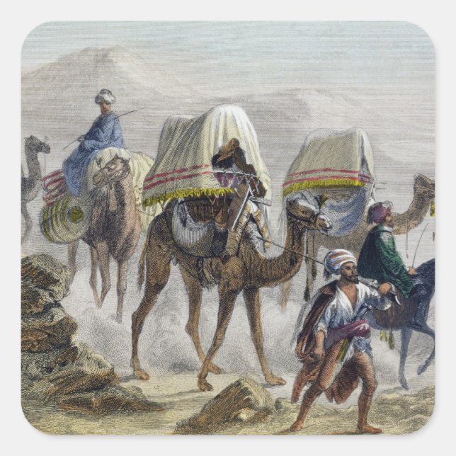 The Camel Train, from 'Constantinople and the Blac Square Sticker (Front)