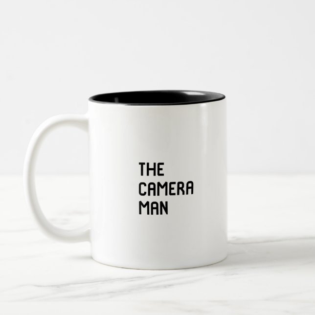 The Cameraman Filmmaking Movie Film School Two-Tone Coffee Mug (Left)