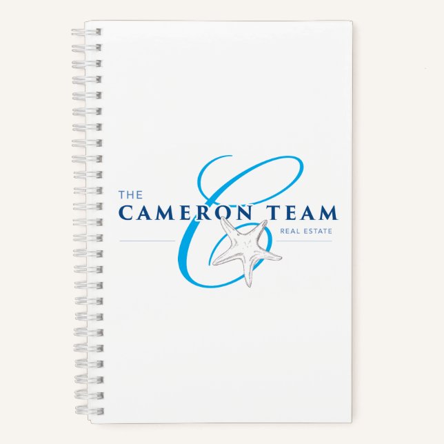 The Cameron Team 5.5” x 8.5” Spiral Notebook (Front)