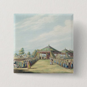 The Camp at Daud-Pascia, pub. by William Watts, 18 15 Cm Square Badge