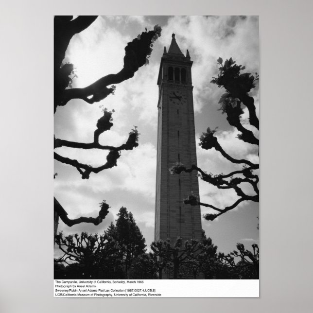 The Campanile, UC Berkeley, 1965 Poster (Front)