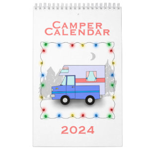 The Camper Calendar- Single Page Small Calendar