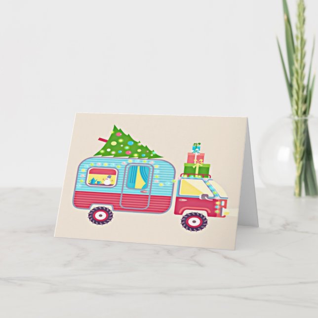 THE *CAMPER* IS READY AND SO ARE WE FOR CHRISTMAS CARD (Front)