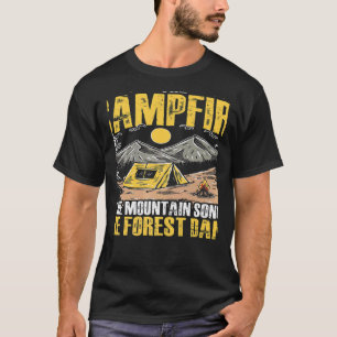 The Campfire Forest Camp Travel Hiking Camper Camp T-Shirt