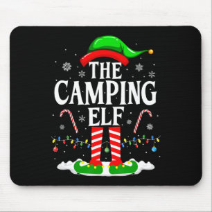 The Camping Elf Xmas Funny Matching Family Group C Mouse Pad
