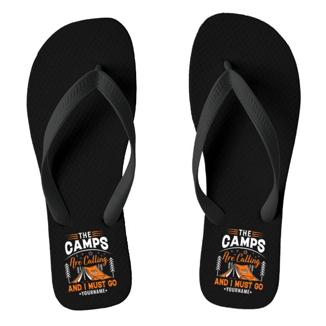The Camps Are Calling And I Must Go Thongs (Footbed)