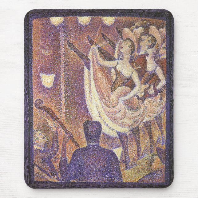 The Can Can Dance, Le Chahut by Georges Seurat Mouse Pad (Front)