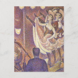 The Can Can Dance, Le Chahut by Georges Seurat Postcard