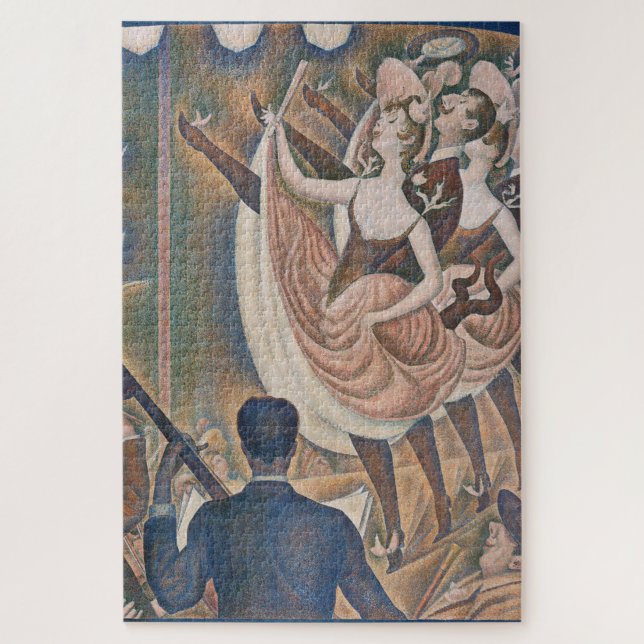 The Can-can Seurat Neo Impressionist Pointillist Jigsaw Puzzle (Vertical)