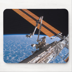 The Canadarm2 and solar array panel wings Mouse Pad